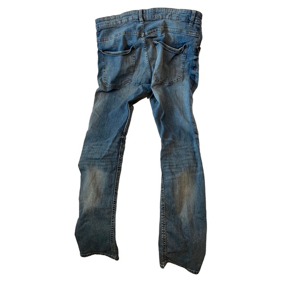 Divided Slim Fit Faded Jeans Mens 36x30 - Picture 2 of 4